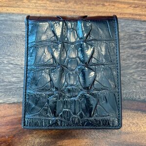 Bi-Fold Authentic Crocodile Leather Wallet